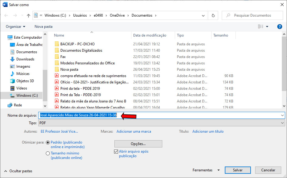 Salvar em PDF Salvar em PDF