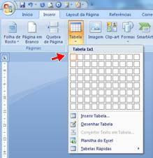 Inserir Tabela Inserir Tabela