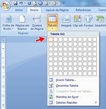 Inserir Tabela