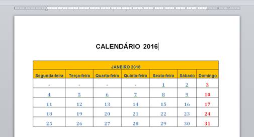 Movimentar tabela