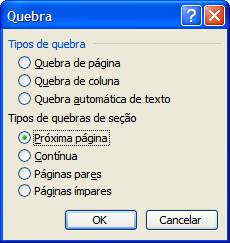 Quebra de Seção Quebra de Seção