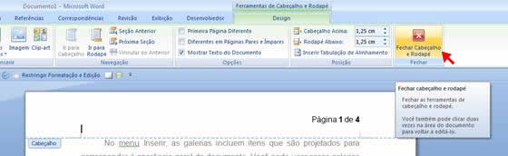 Fechar Cabeçalho e Rodapé Fechar Cabeçalho e Rodapé