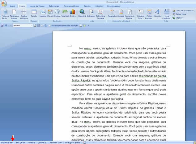 Texto com 4 páginas Texto com 4 páginas