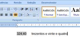 Número por extenso no Word