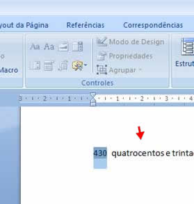Número por extenso no Word