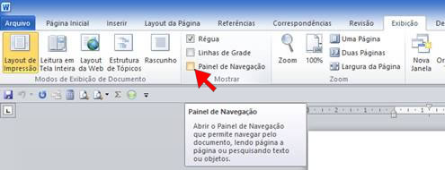 Painel de Navegação Painel de Navegação