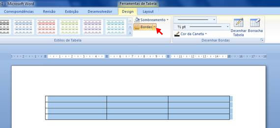 Ferramentas de Tabela