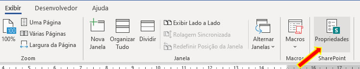 Exibir a Propriedade do Documento Exibir a Propriedade do Documento
