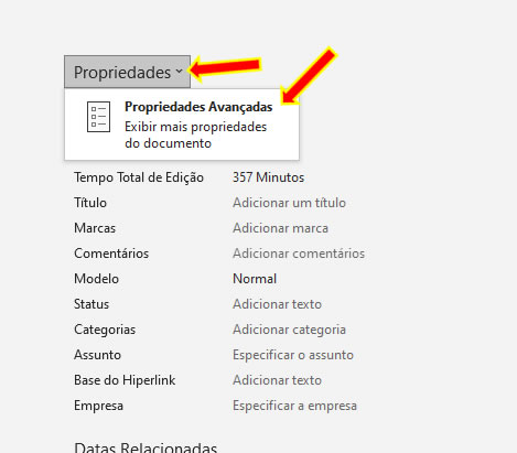 Propriedades Avançadas