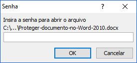 Proteger documento com senha Proteger documento com senha