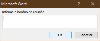 Caixa de Mensagem Horário Caixa de Mensagem Horário