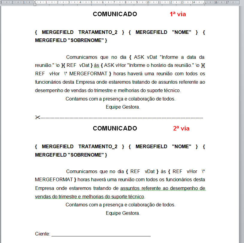 Mostrar código de campo Mostrar código de Campo
