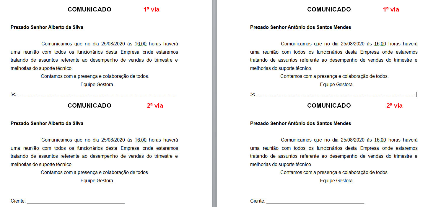 Resultado da Mesclagem