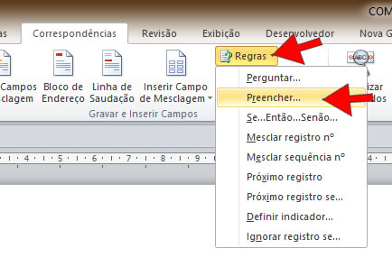 Regra Preencher Regra Preencher