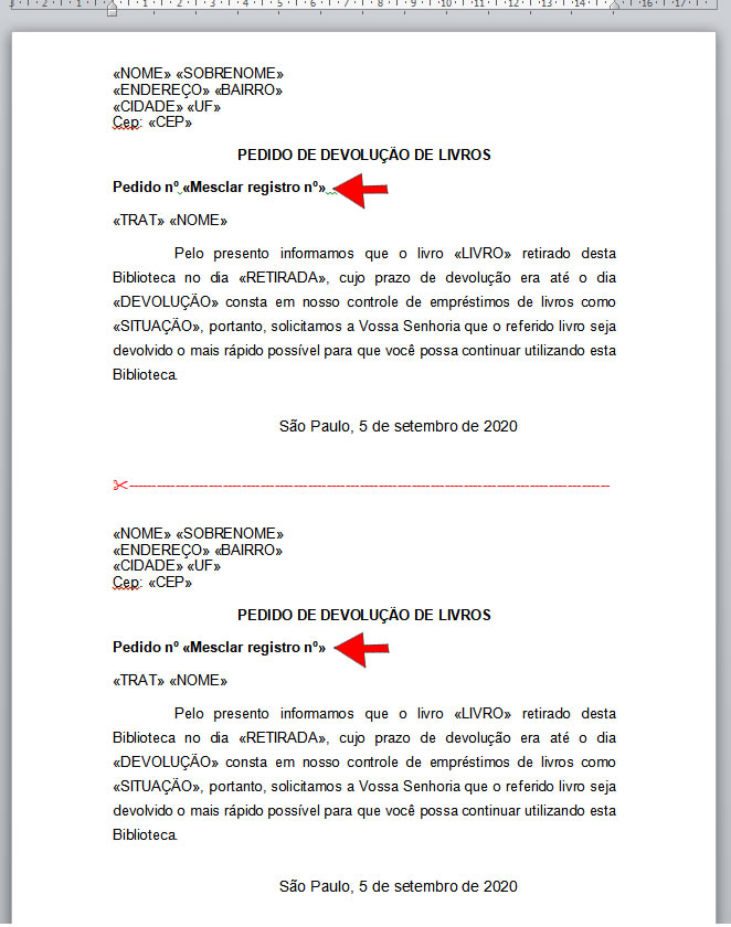 Modelo de Carta - Mala Direta Modelo de Carta para Mala Direta