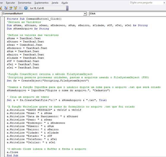 Código VBA Código VBA