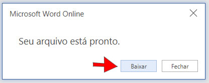 Salvar um documento no Word Online Salvar um documento no Word Online