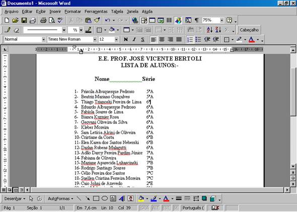 Lista Lista