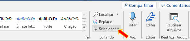 Comando Selecionar Comando Selecionar