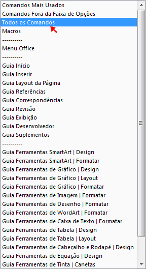Todos os Comandos Todos os Comandos