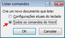 Todos os Comandos do Word Todos os Comandos do Word