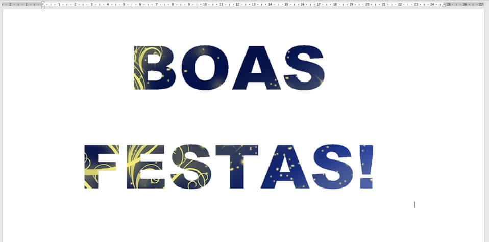 Texto com imagem de fundo Texto com imagem de fundo