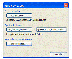 Inserir dados Inserir dados
