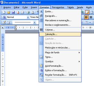 tabulação