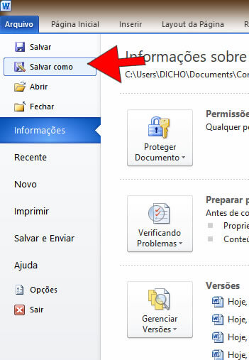 Salvar Como Salvar Como