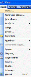 Inserir Quebra de Seção inserir Quebra de Seção