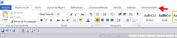 Guia Desenvolvedor no Word 2010 Guia Desenvolvedor no Word 2010