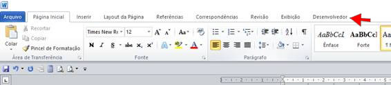 Guia Desenvolvedor no Word 2010