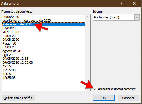 data automática data automática