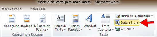 inserir data e hora inserir data e hora