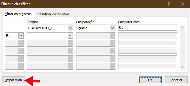 Limpar Filtros Limpar Filtros