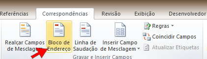 Bloco de Endereço Bloco de Endereço
