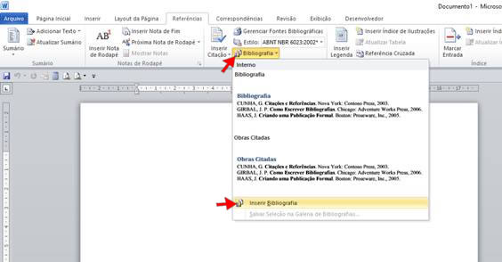 Inserir Referência Bibliográfica Inserir Referência Bibliográfica