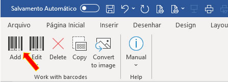 Adicionar Código de Barras Adicionar Código de Barras