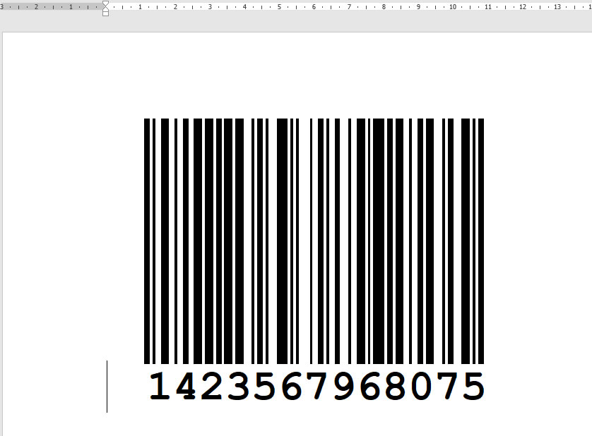 Código de Barras no Word
