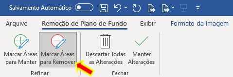 Marcar Áreas para Remover Marcar Áreas para Remover