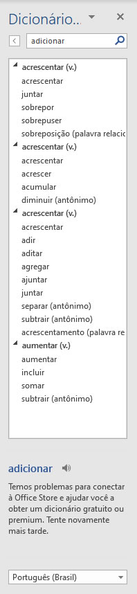 Lista de Sinônimos