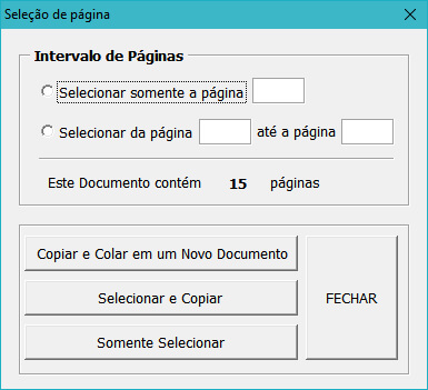 Selecionar Intervalo de Páginas no Word Selecionar Intervalo de Páginas no Word