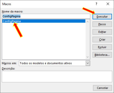 Acionar macro Acionar macro
