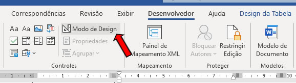 Ativar Modo de Design Ativar Modo de Design