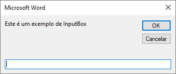 Função InputBox