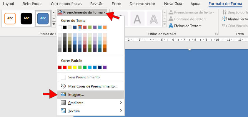 Preenchimento da Forma Preenchimento da Forma