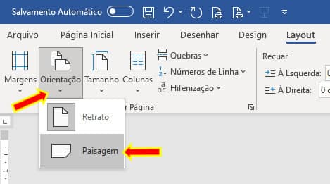 Orientação Paisagem