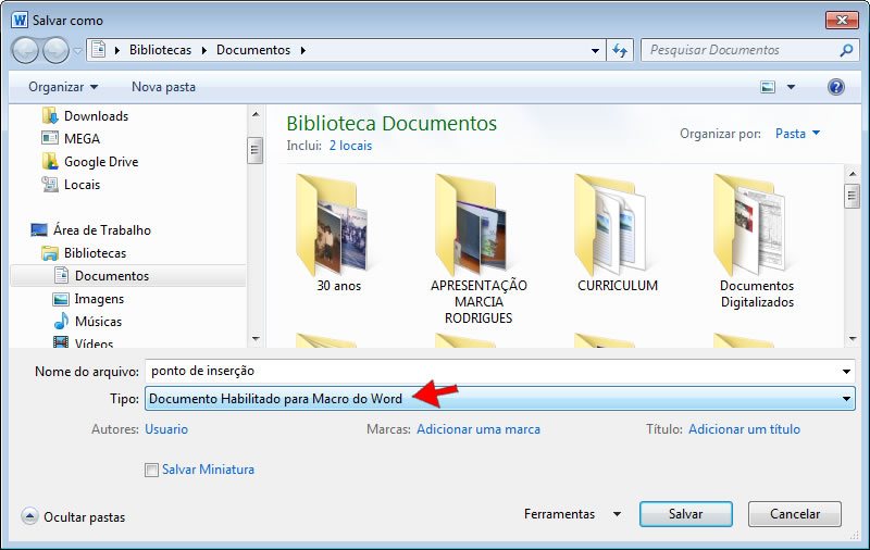 Documento Habilitado para Macro do Word Documento Habilitado para Macro do Word