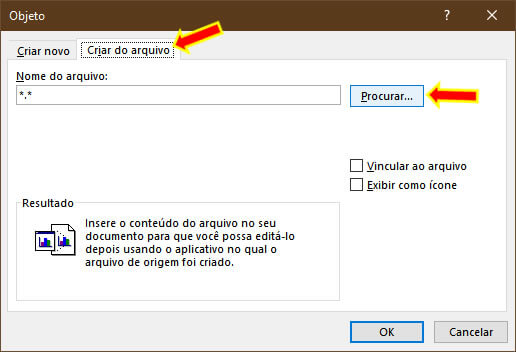 Criar do Arquivo Criar do Arquivo