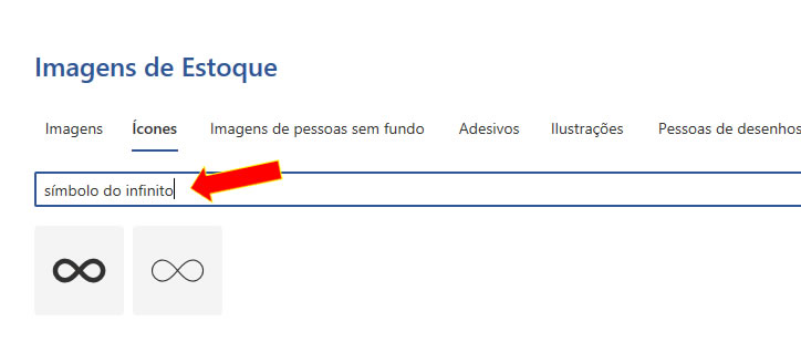 Pesquisa Símbolo do Infinito Pesquisa Símbolo do infinito